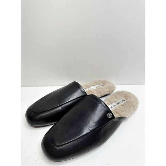 Ann Klein Loafers Womens Size 6.5 Black Faux Leather Slip On Laura Shoes - Picture 1 of 10